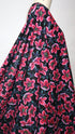 Artlux ~ 'Peony Pop - Pink & Black' Luxury Cotton Lawn ~ Made in Italy